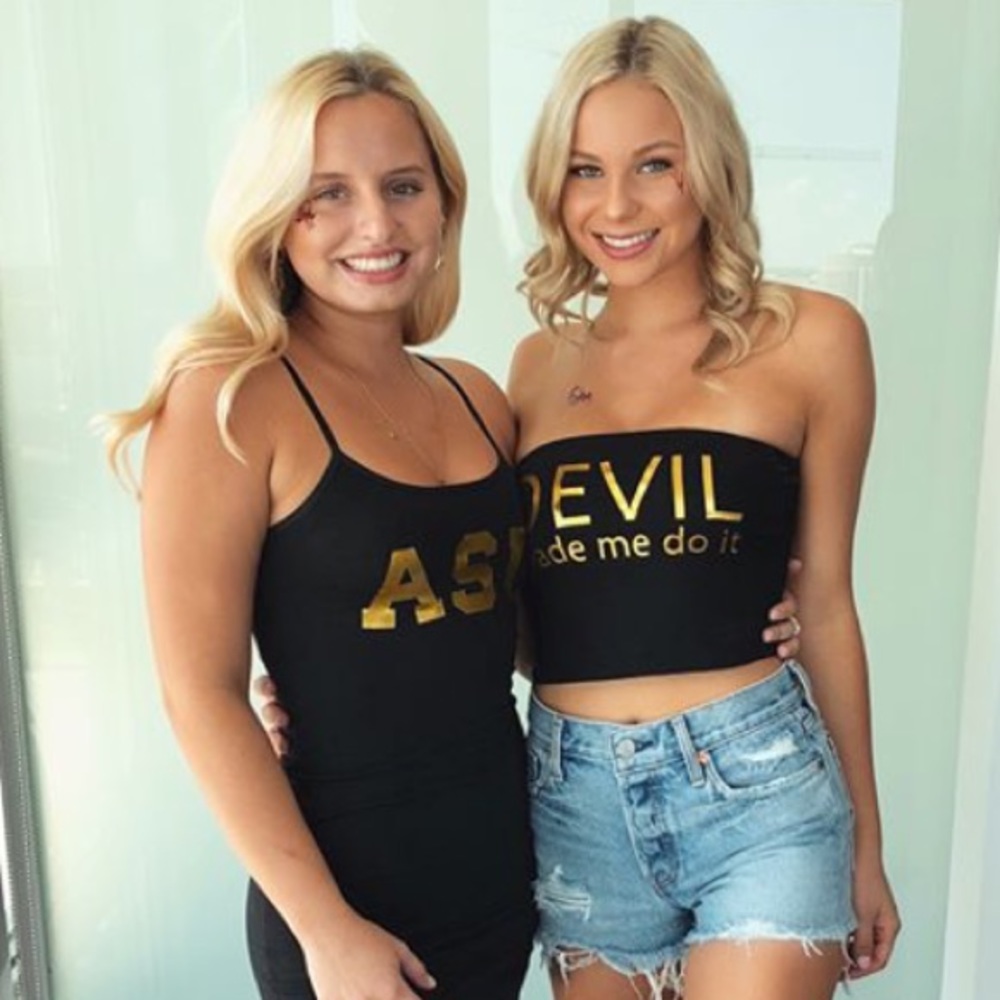 Black “Devil Made Me Do It” Tube Top (ASU)